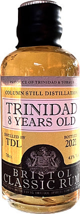 Trinidad 8 Year Old - TDL - 43% vol/abv. - Premium Rum