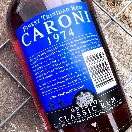 Caroni 1974 - 46% vol/abv. - Rare Premium Rum