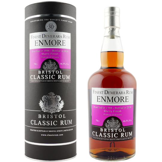 Enmore 1988 - 30YO - Sherry finish - 46.5% vol/abv. - Rare Premium Rum