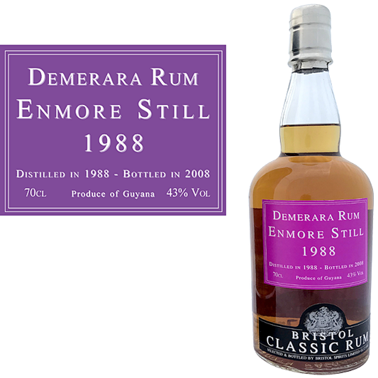 Enmore 1988 - 20YO - 43% vol/abv. - Rare Premium Rum