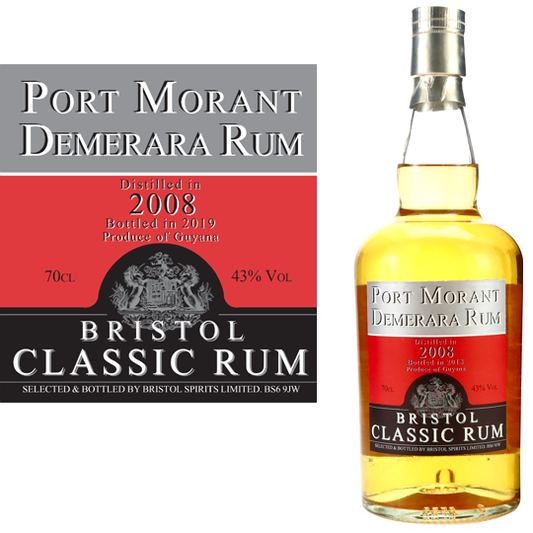 Port Mourant 2008 - 43% vol/abv. - Rare Premium Rum